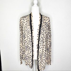 Anthropologie Sparrow Open Front Bird Cardigan